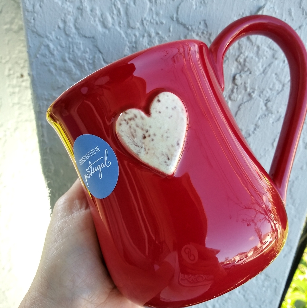 NWT FR Portugal Red Heart Coffee Mug